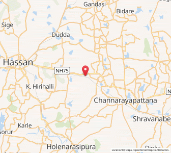 Map of Dandiganahalli, Karnataka