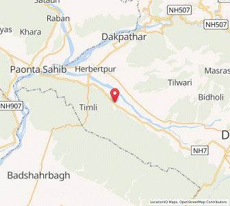 Map of Dandipur, Uttarakhand