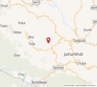 Map of Dandri, Uttarakhand