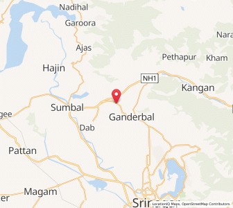 Map of Dangarpur, Kashmir