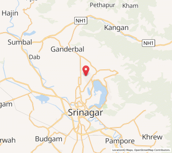 Map of Dangarpura, Kashmir