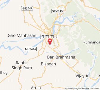 Map of Dangiana, Kashmir