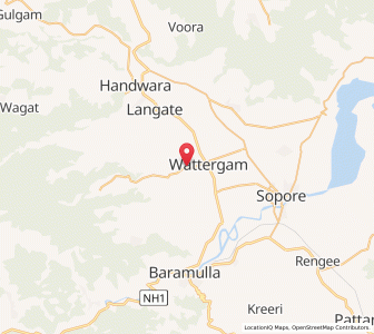 Map of Dangiwuts, Kashmir