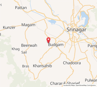 Map of Dansnar, Kashmir