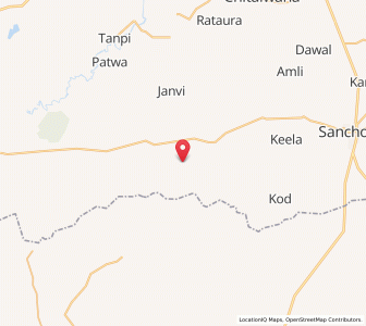 Map of Dantiya, Rajasthan