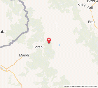 Map of Danul, Kashmir
