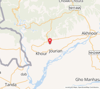 Map of Danwal, Kashmir