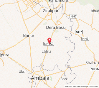Map of Dappar, Punjab