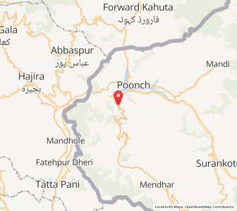 Map of Dara Dullian, Kashmir