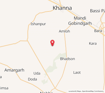 Map of Darangera, Punjab