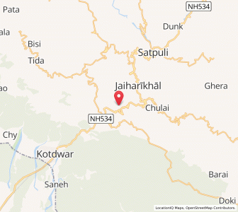 Map of Daratha, Uttarakhand