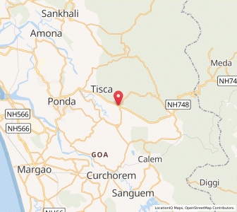 Map of Darbandora, Goa