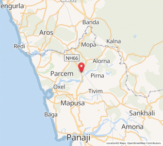 Map of Dargalim, Goa