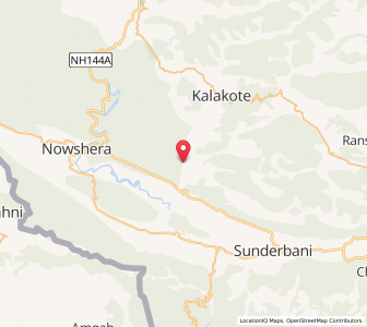 Map of Darghuan, Kashmir