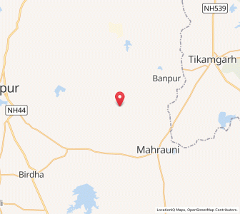 Map of Daroni, Uttar Pradesh