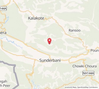 Map of Darubi, Kashmir