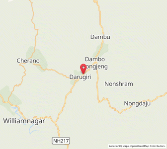 Map of Darugiri, Meghalaya