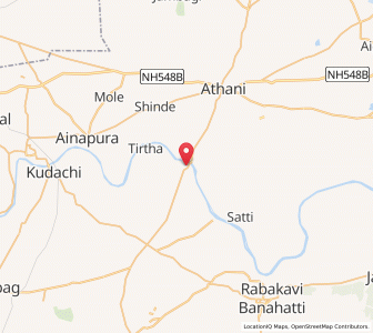 Map of Darur, Karnataka