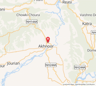 Map of Daskal, Kashmir