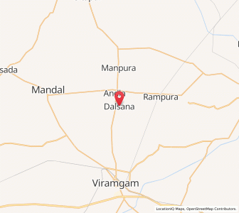 Map of Daslana, Gujarat