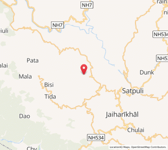 Map of Dasmeri, Uttarakhand