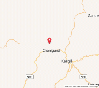 Map of Dasnail, Kashmir