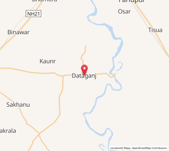Map of Dataganj, Uttar Pradesh