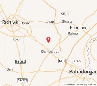 Map of Datau, Haryana