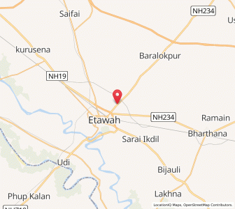 Map of Datauli, Uttar Pradesh