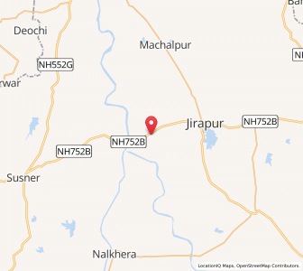 Map of Datrauda, Madhya Pradesh