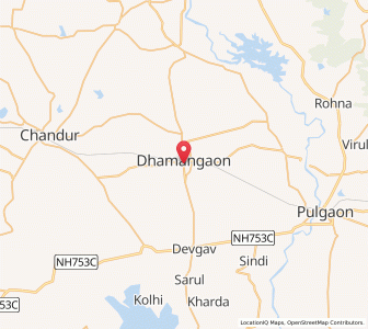 Map of Dattapur, Maharashtra