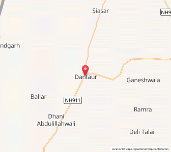 Map of Dattohar, Rajasthan