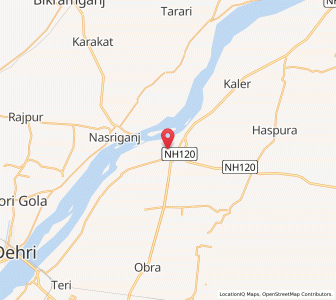 Map of Daudnagar, Bihar