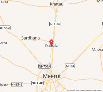 Map of Daurala, Uttar Pradesh
