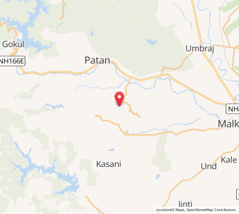 Map of Davri, Maharashtra