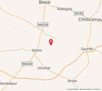 Map of Dawah, Uttar Pradesh