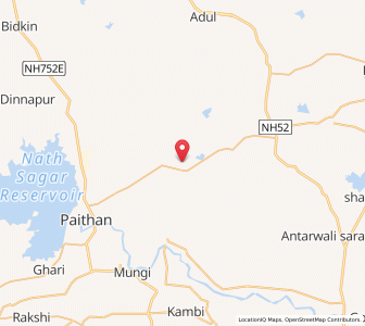 Map of Dawarwari, Maharashtra