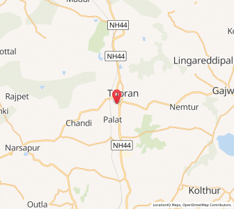 Map of Dayelli, Andhra Pradesh