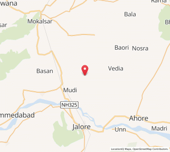 Map of Debawas, Rajasthan