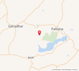 Map of Dedarda, Gujarat