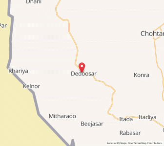 Map of Dedusar, Rajasthan