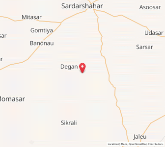 Map of Degan Dhani, Rajasthan