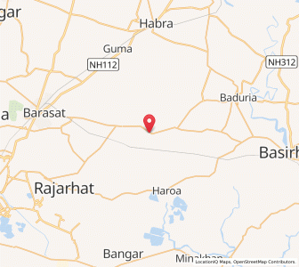 Map of Deganga, West Bengal