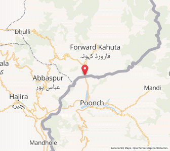 Map of Degwar Tetuan, Kashmir