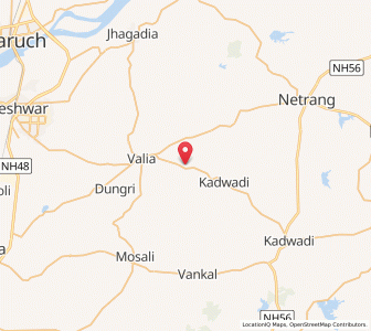 Map of Deheli, Gujarat