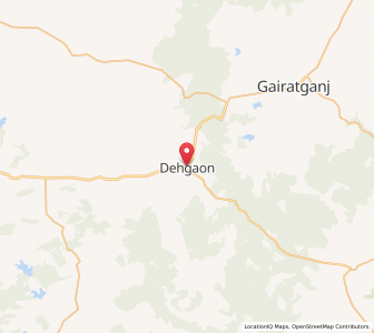 Map of Dehgaon, Madhya Pradesh