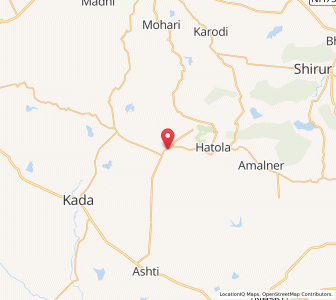 Map of Dehithan, Maharashtra