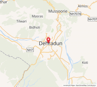 Map of Dehra Dūn, Uttarakhand
