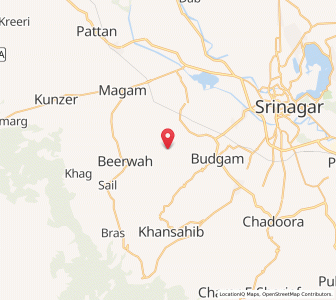 Map of Deji, Kashmir