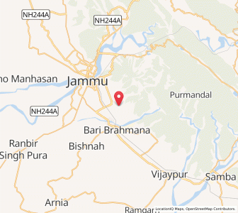 Map of Delni, Kashmir